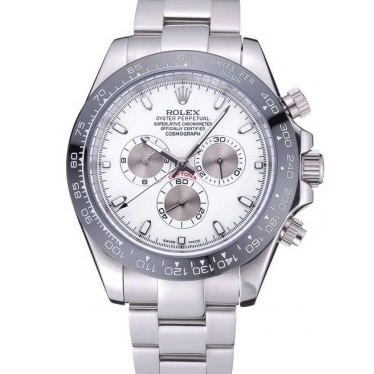 Aaa fake watches Dial 622542 Rolex Cosmograph White Steel Bracelet Daytona Stainless 0607